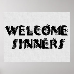 Welcome Sinners! Poster