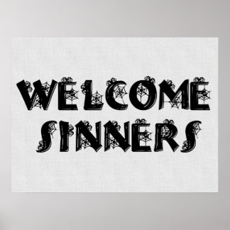 Welcome Sinners! Poster