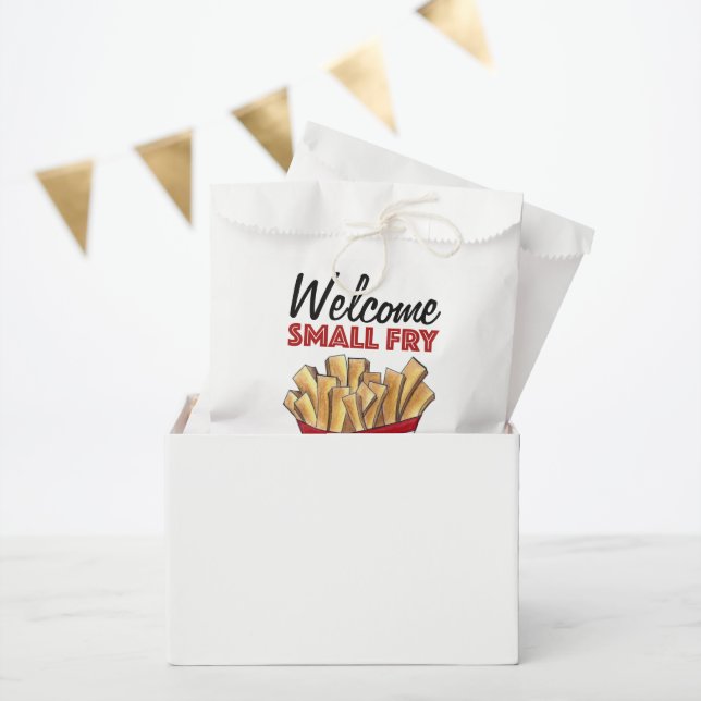 Welcome Small Fry French Fries Foodie Baby Shower Favour Bags (Party)