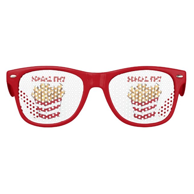 Welcome Small Fry French Fries Foodie Baby Shower Kids Sunglasses (Front)