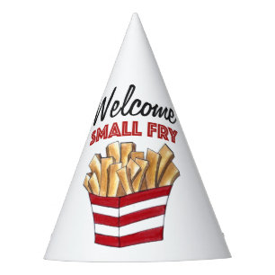 Welcome Small Fry French Fries Foodie Baby Shower Party Hat