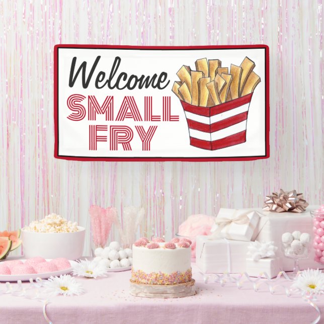 Welcome Small Fry French Fries New Baby Shower Banner (Party)