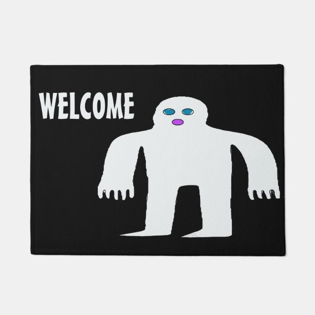Welcome Snow Man Door MAt (Front)
