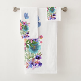 Welcome spring  bath towel set
