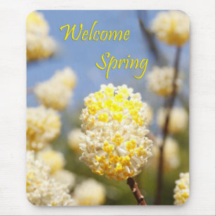 Welcome Spring Mouse Mat