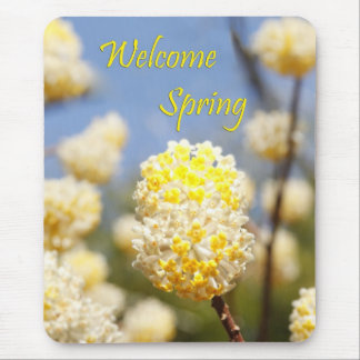 Welcome Spring Mouse Mat