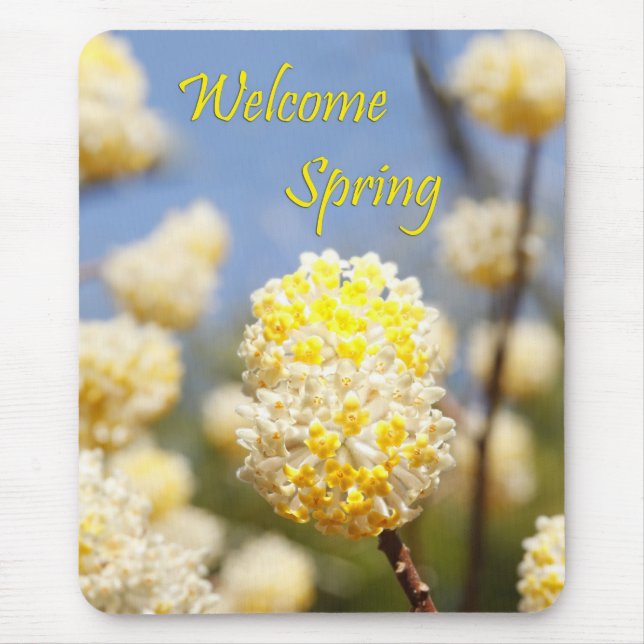 Welcome Spring Mouse Mat (Front)