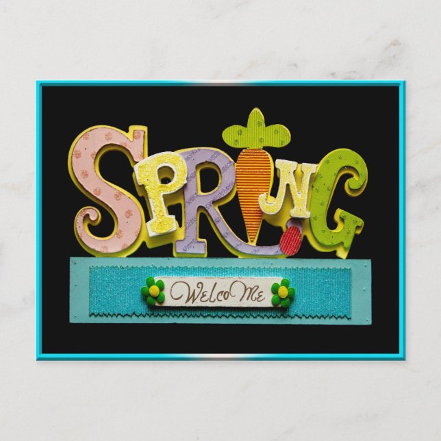 Welcome Spring Postcard (Front)