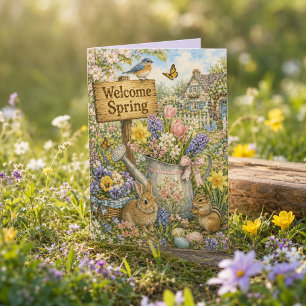 Welcome Spring Thinking of You Holiday Card
