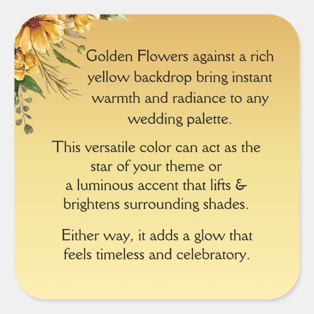 Welcome Square Sticker (Front)