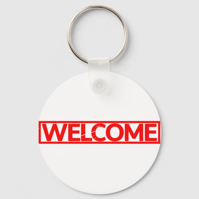 Welcome Stamp Key Ring (Front)