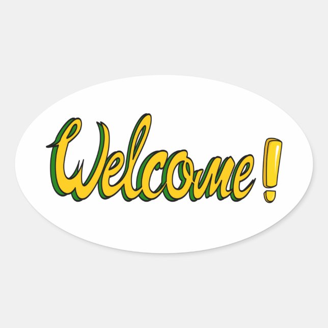 welcome sticker (Front)