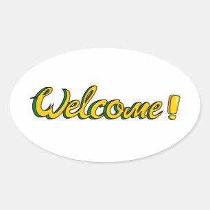 welcome sticker