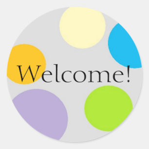 Welcome stickers