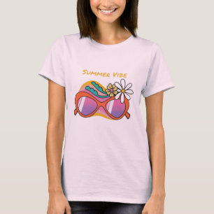 Welcome Summer T-Shirt   Fun Sunglasses Typography