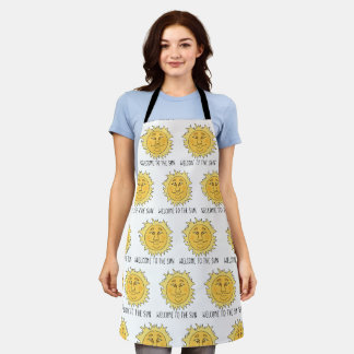 Welcome Sun All-Over-Print Apron