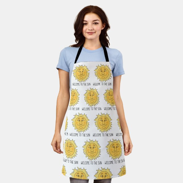 Welcome Sun All-Over-Print Apron (Worn)