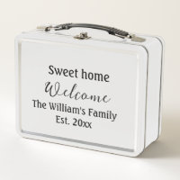 Welcome sweet home add family name year Est. Text