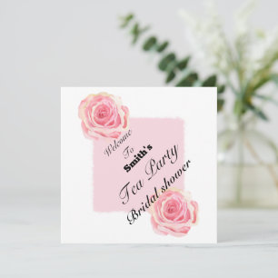 welcome tea party invitation