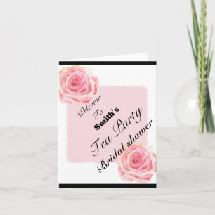 welcome tea party invitation