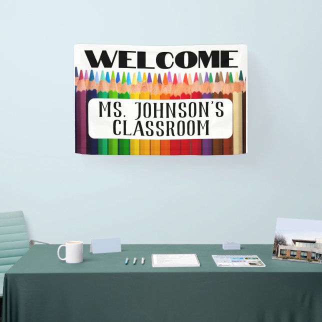 Welcome Teacher's Name Classroom Banner (Tradeshow)