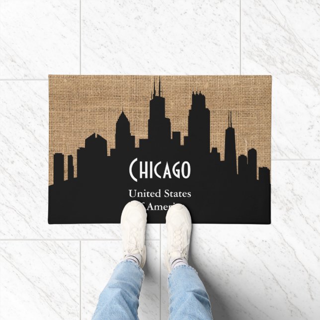 Welcome Texture Burlap - Chicago Doormat (Indoor)