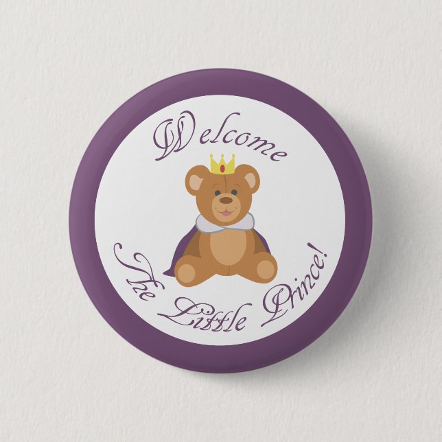 Welcome The Little Prince 6 Cm Round Badge (Front)