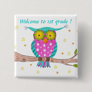 Welcome to 1st grade pin button