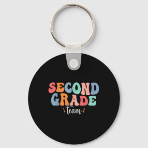 Welcome To 2nd Grade Funny Teacher Squad Back To S Key Ring