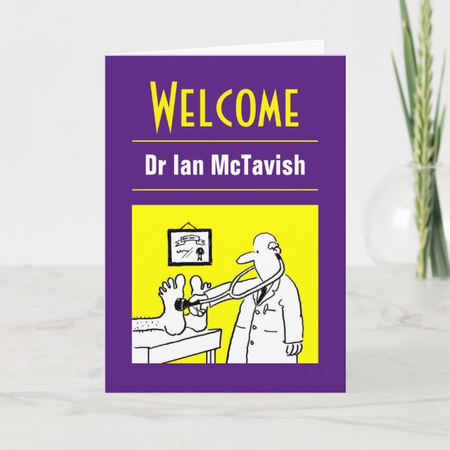 Welcome to a Doctor Card (Front)