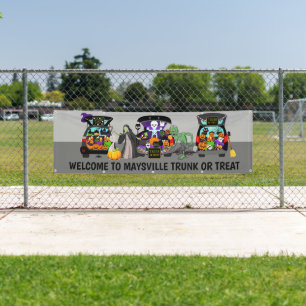 Welcome to add name trunk or treat banner