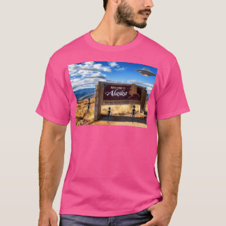 Welcome To Alaska - America'S Ufo Vacation Spot F T-Shirt