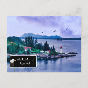 Welcome to Alaska Postcard
