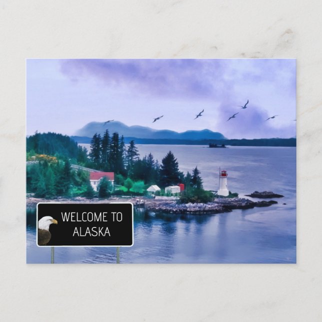 Welcome to Alaska  Postcard (Front)