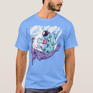 Welcome To America Astronaut -Astral Cosmic Design T-Shirt