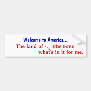 Welcome to America Bumper Sticker