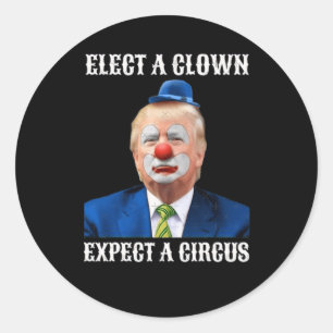 Welcome To America Clown 1 Classic Round Sticker
