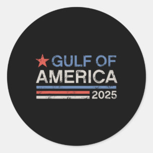 Welcome To America Gulf - Gulf Of Mexico 2025 5  Classic Round Sticker