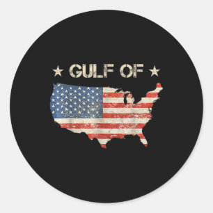 Welcome To America Gulf Tee Gulf Of Mexico 2025 2- Classic Round Sticker