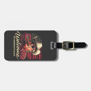 Welcome to America's Gulf Funny Trump America Luggage Tag