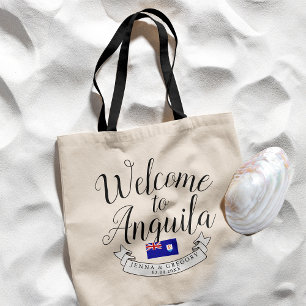 Welcome to Anguilla Destination Wedding Favour Tote Bag