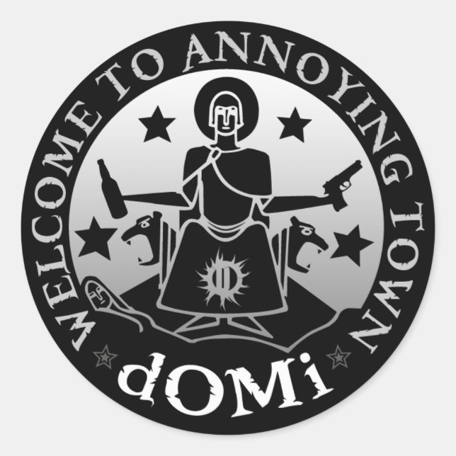 Welcome To Annoying Sticker! Classic Round Sticker (Front)