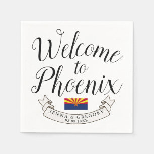 Welcome to Arizona Destination Wedding Napkin