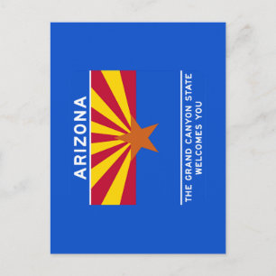 Welcome to Arizona - USA Road Sign Postcard