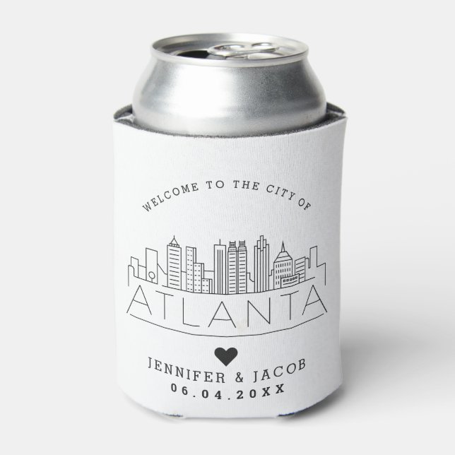 Welcome to Atlanta | Wedding Guest Favour Can Cooler (Can Front)