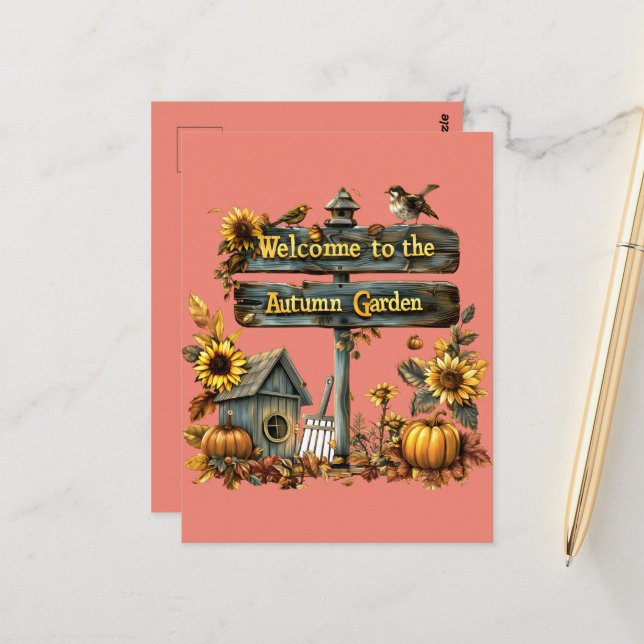 Welcome to Automn Postcard (Front/Back In Situ)