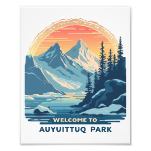 Welcome to Auyuittuq National Canadian Park Photo Print