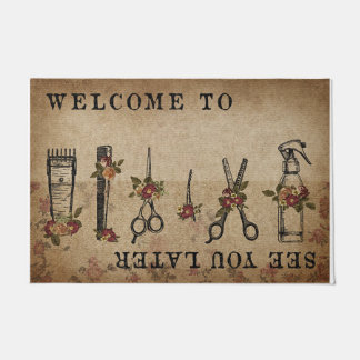 Welcome To Barbershop, See You Later Doormat