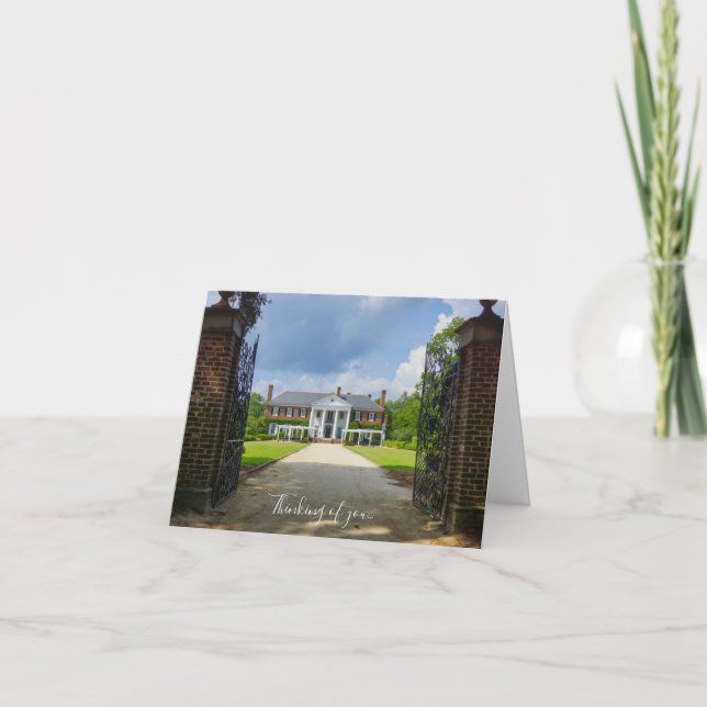 Welcome To Boone Hall Thinking Of You Card (Front)