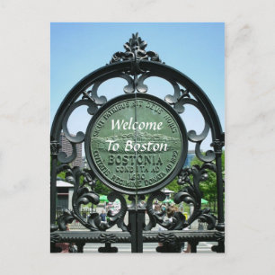 Welcome To Boston Postcard